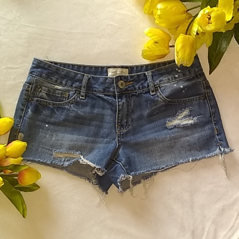 Aeropostale distressed denim shorts